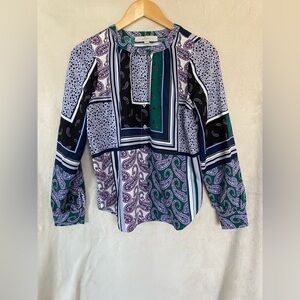 Women’s Loft Paisley Long Sleeve Blouse